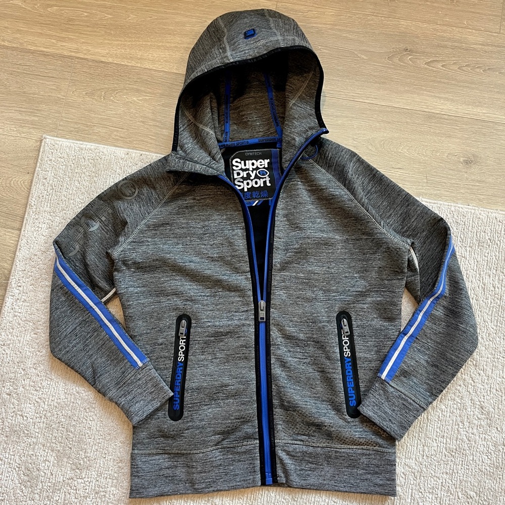 Superdry Men’s Gray Zip up Hoodie